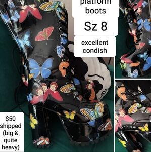 Delila's butterfly boots